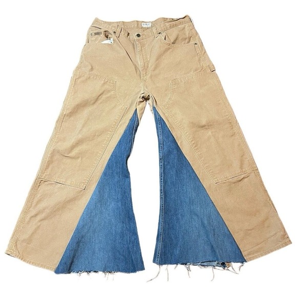 Kickwear Baggy y2k Handmade“JNCO STYLE mammoth Style” 20 Inch Leg 36x30 - Picture 1 of 13